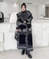 Fringe Pattern Long Coat